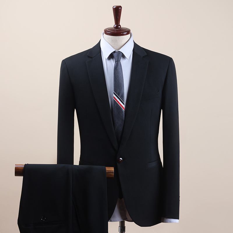 Business Dress Menn Casual Slim Fit Tredelt Best Man Intervju Profesjonell Formell